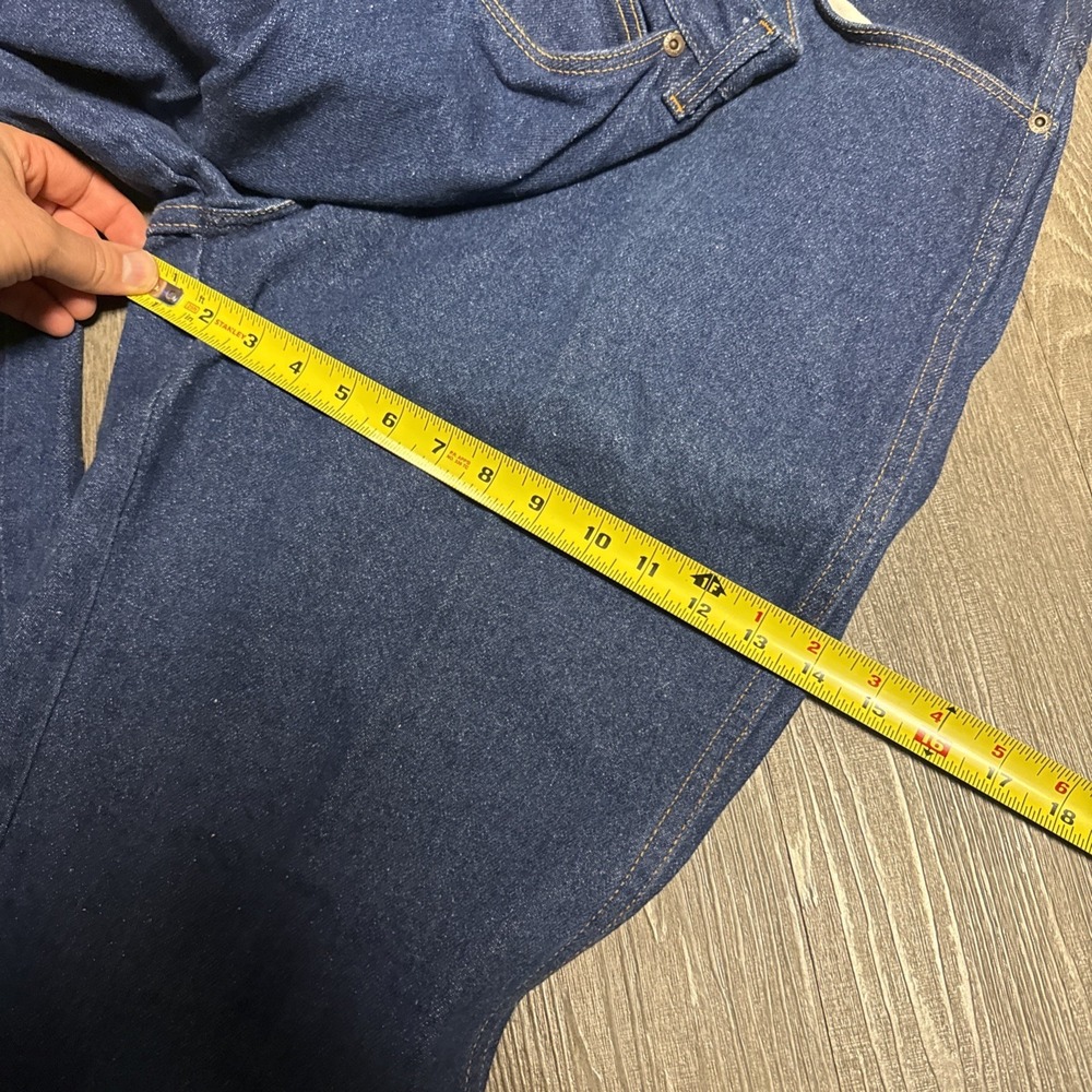 Vintage Dickies Jeans Men's 40x30 Regular Relaxed Fit Dark Wash Workwear - Picture 7 of 7